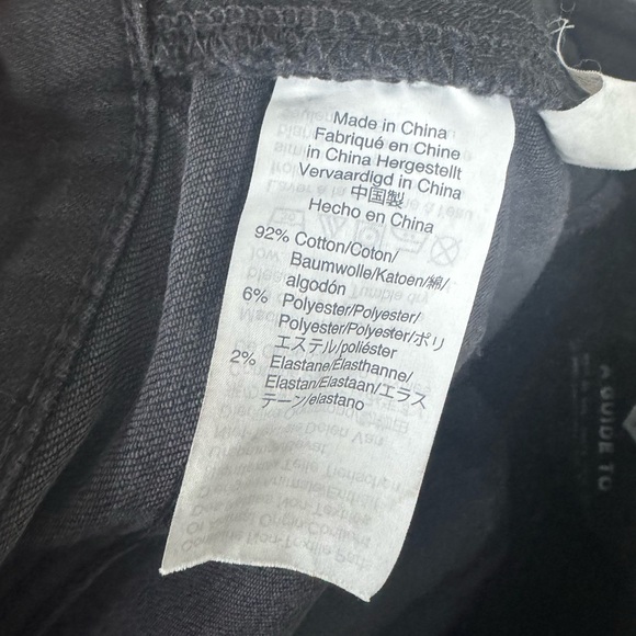 Madewell Tall 9" High-Rise Skinny Jeans Berkeley Black Button Fly Size 27 T Long - Picture 8 of 13